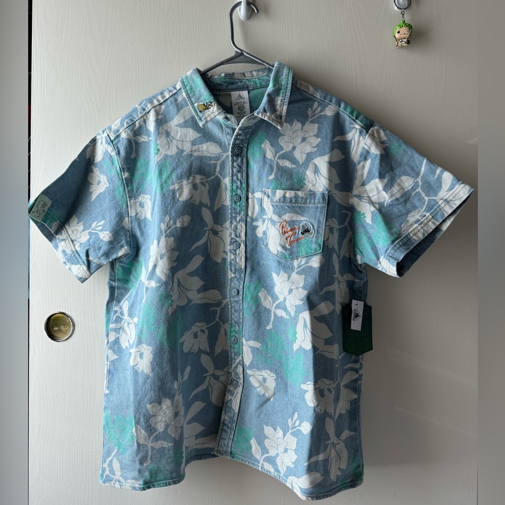 Disney Princess Tiana denim button down.